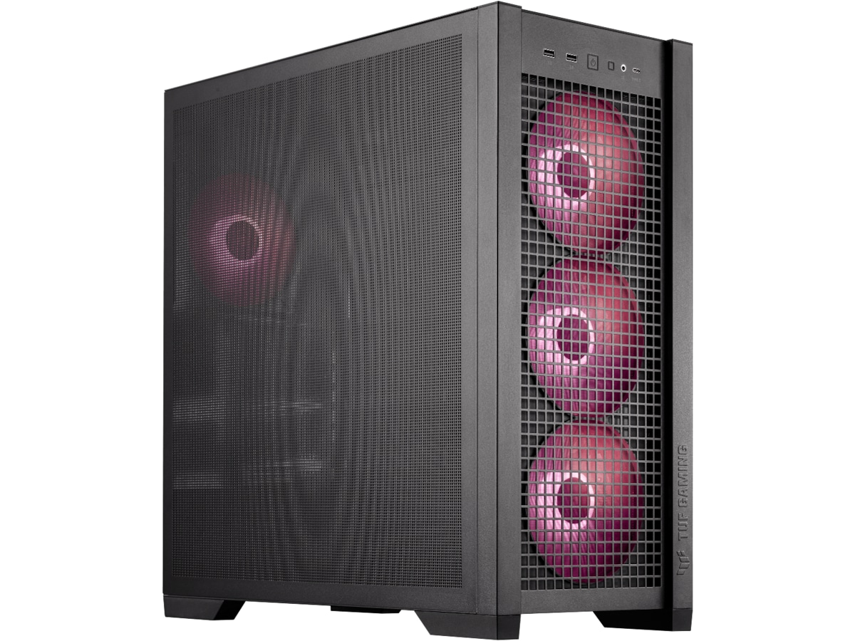 Asus TUF GAMING GT302 TG ARGB Mid Tower (sort) Midi Tower
