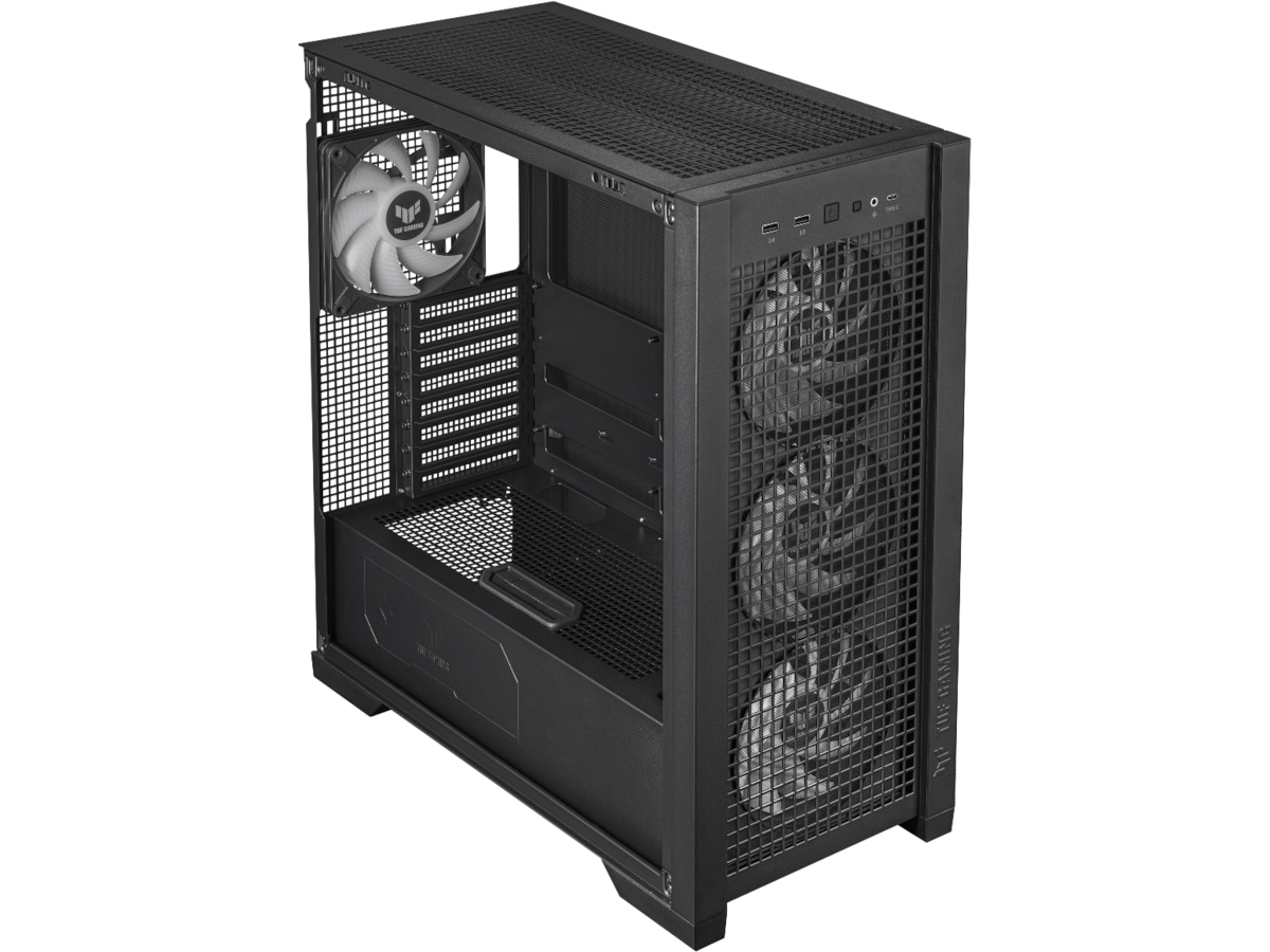 Asus TUF GAMING GT302 TG ARGB Mid Tower (sort) Midi Tower