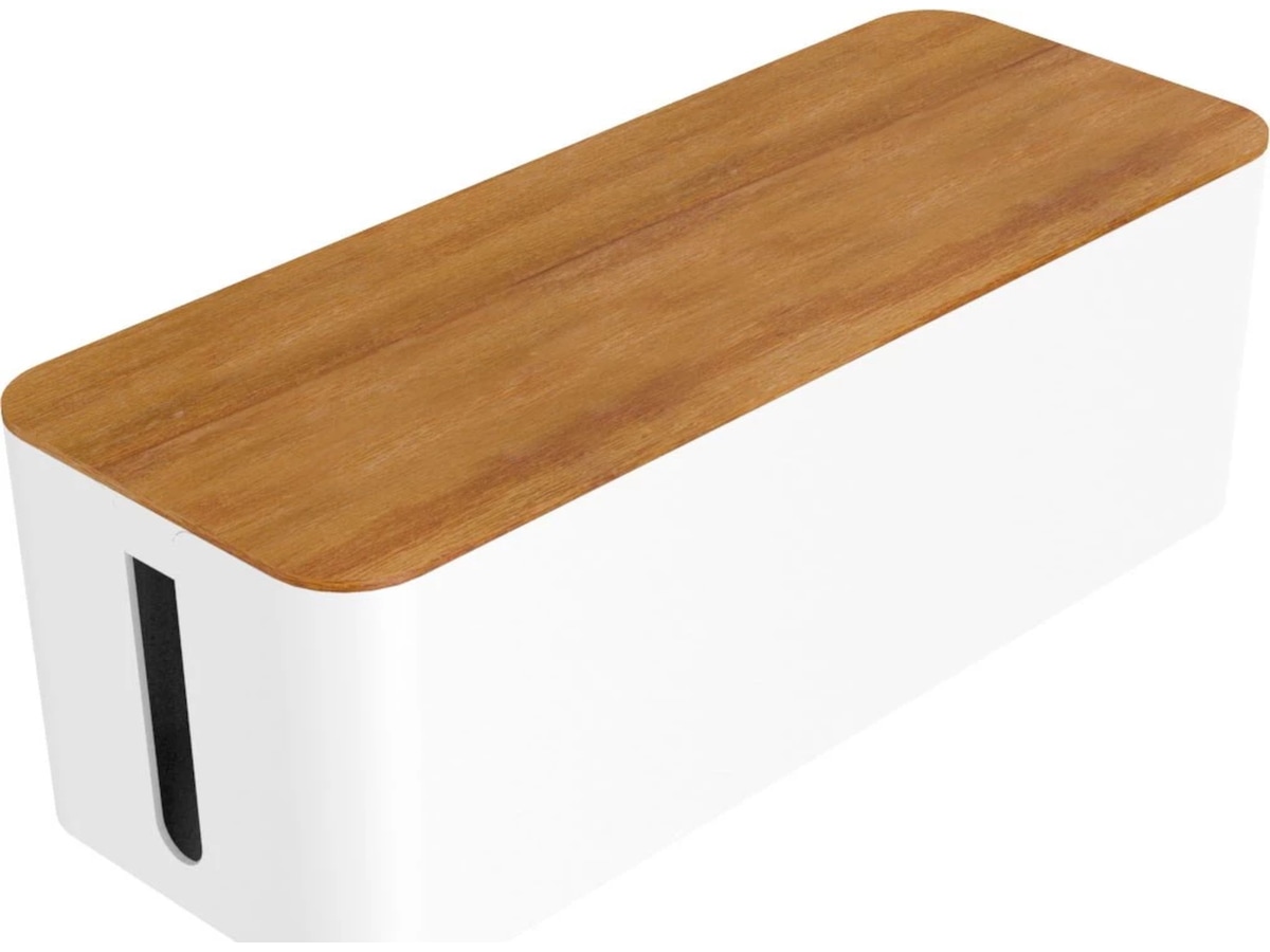 Andersson Stor kabelboks (hvid/træ) Kabel skjulere & tilbehør