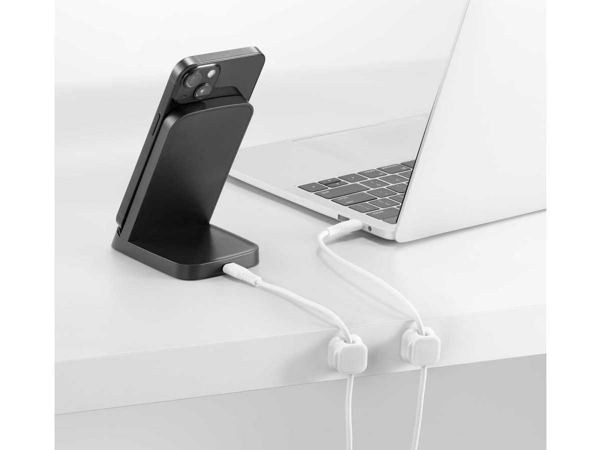 Andersson kabelclips magnetisk 4pk (hvid) Kabel skjulere & tilbehør