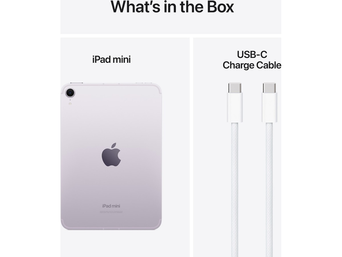 iPad mini (2024) 256GB 5G (lilla) Tablets