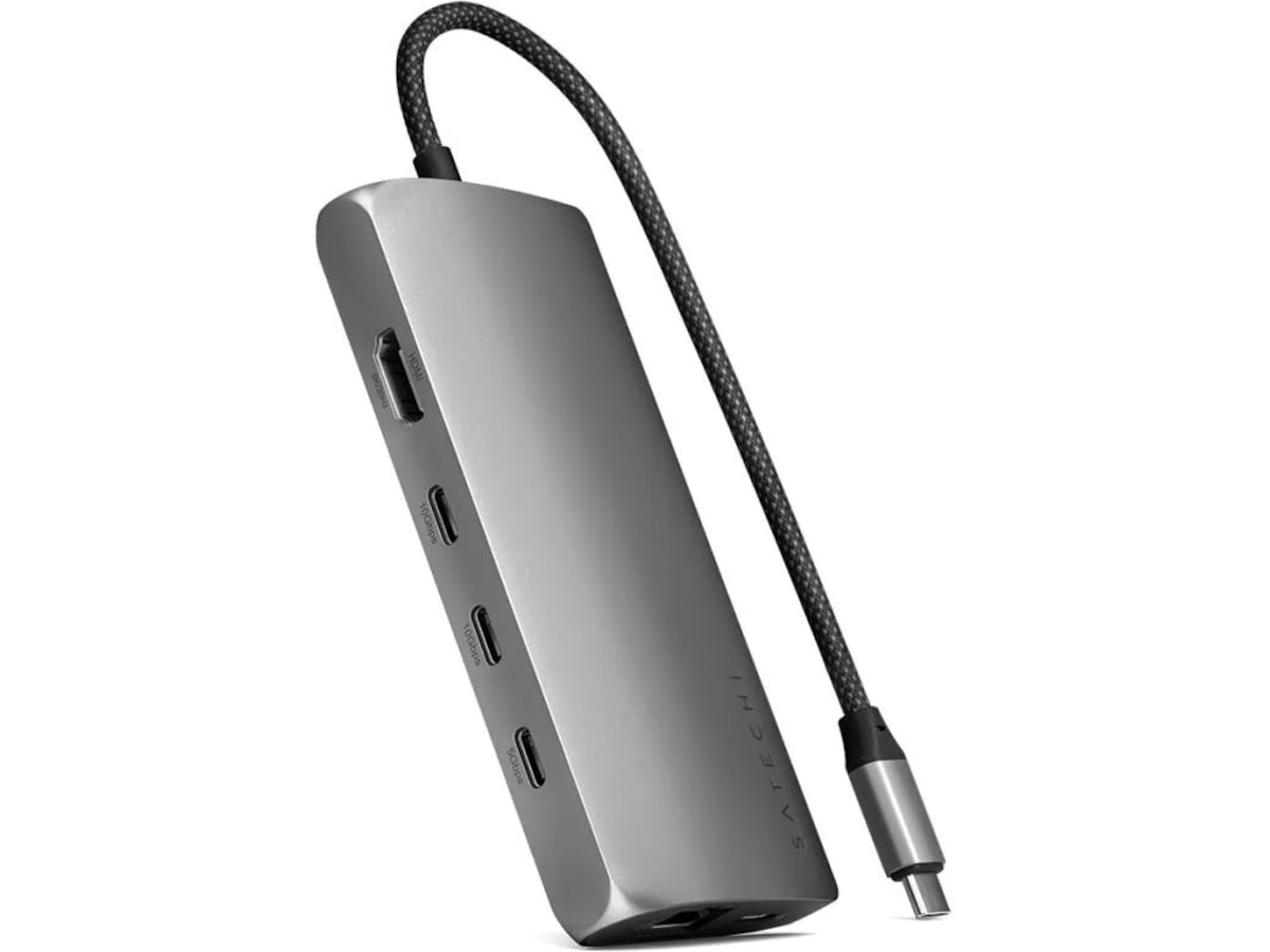 Satechi Multiport 8K Docking (space gray) Dockingstation og USB-hub