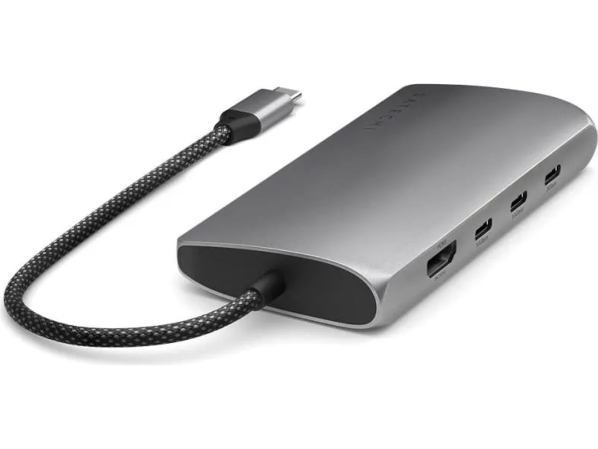 Satechi Multiport 8K Docking (space gray) Dockingstation og USB-hub