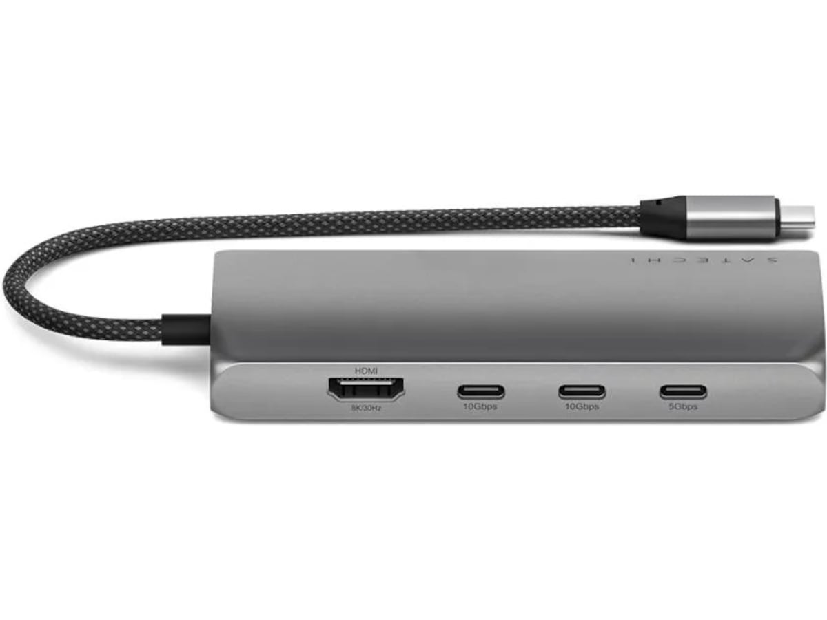 Satechi Multiport 8K Docking (space gray) Dockingstation og USB-hub