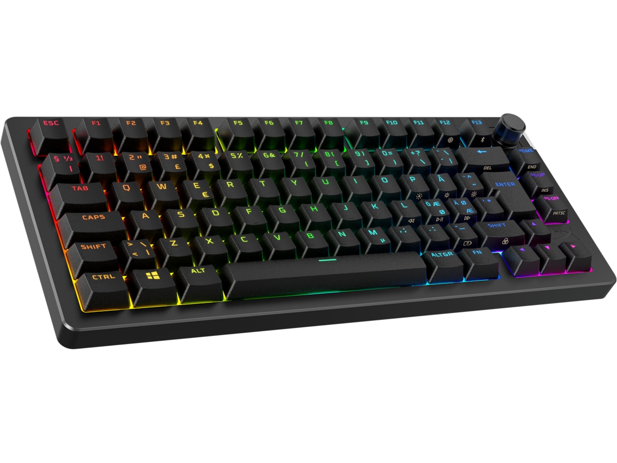 HyperX Alloy Rise 75 trådløst gamingtastatur (sort) Gamingkeyboard