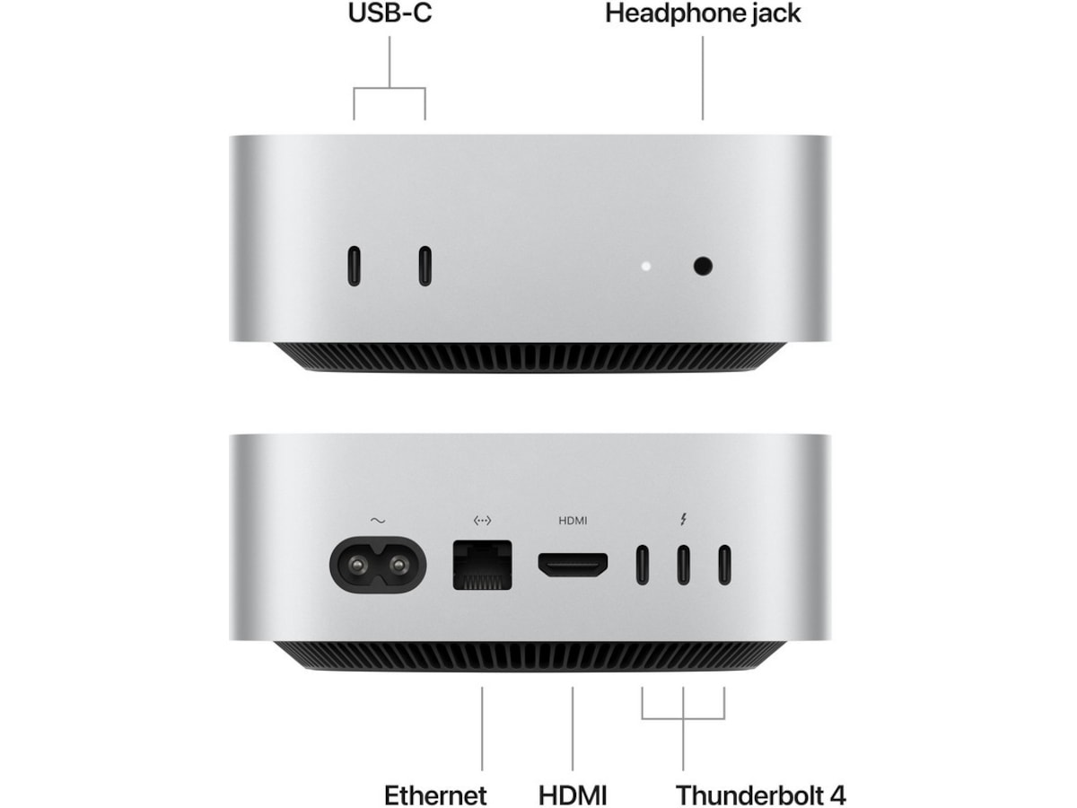 Mac Mini M4 (2024) 512GB Stationær PC