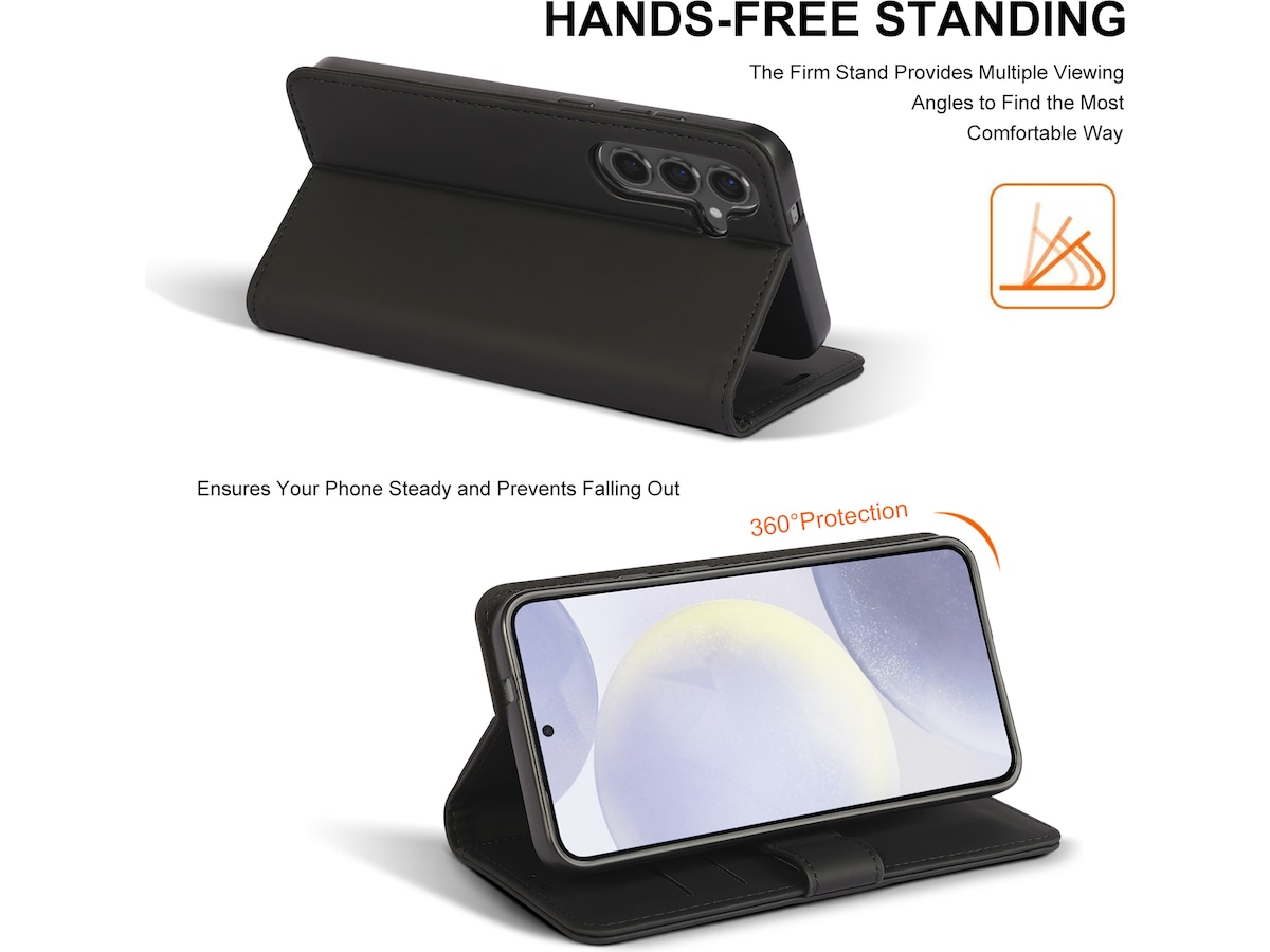 iiglo Galaxy S25+ Wallet cover (sort) Mobilcover