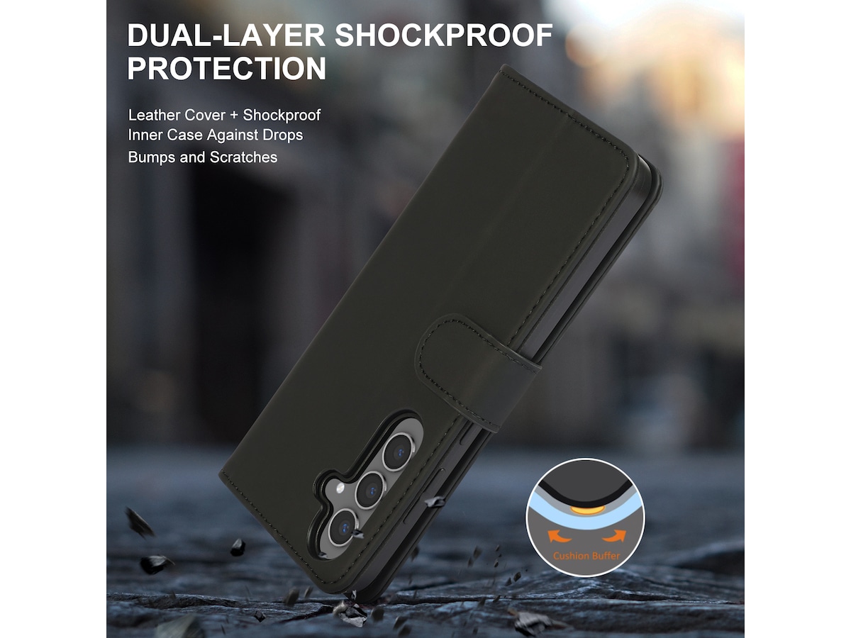 iiglo Galaxy S25+ Wallet cover (sort) Mobilcover