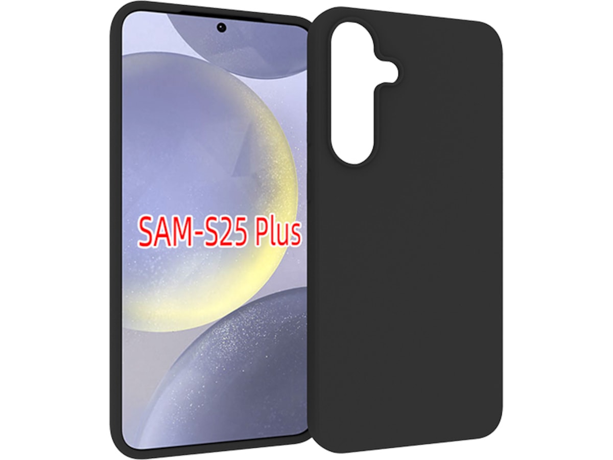 iiglo Galaxy S25+ Silikone cover (sort) Mobilcover