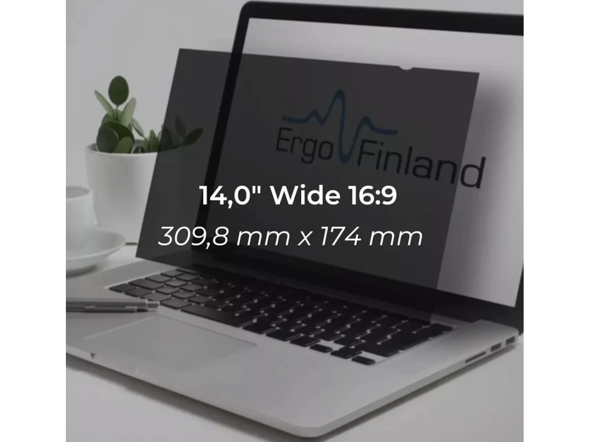 Kenson 14" Wide 16:9 Privacy skærmbeskytter Skærmbeskyttelse tablet