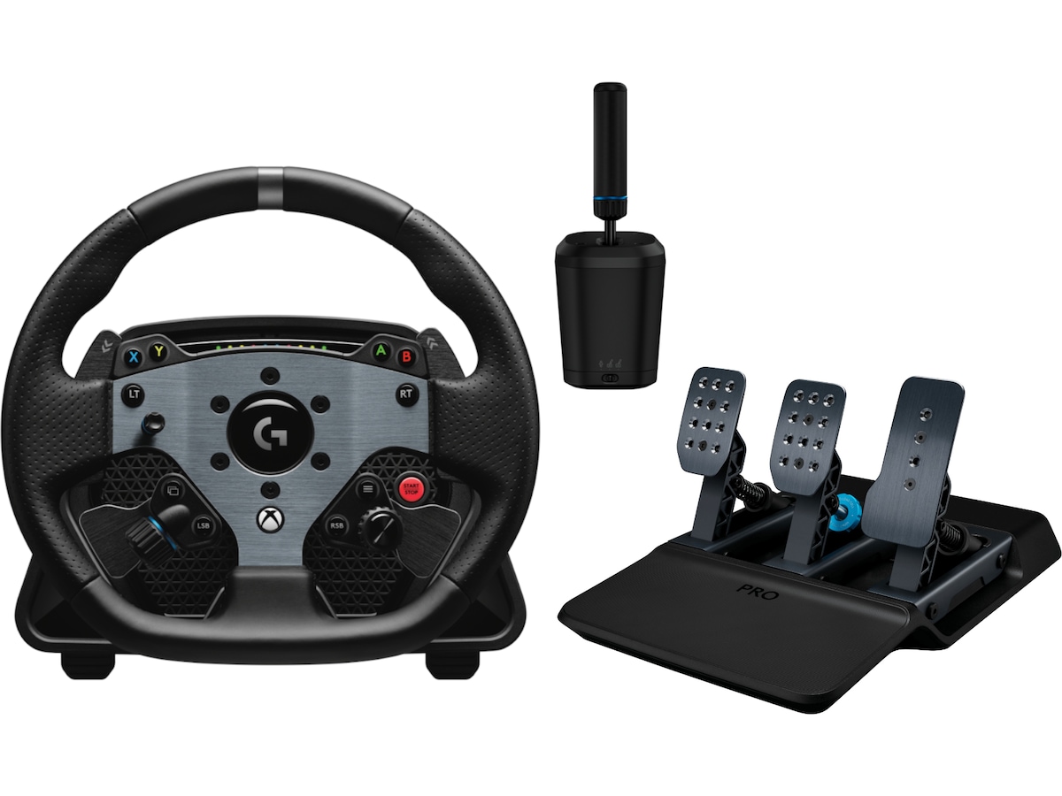 Logitech G PRO Racing Wheel Xbox/PC Rat og pedaler