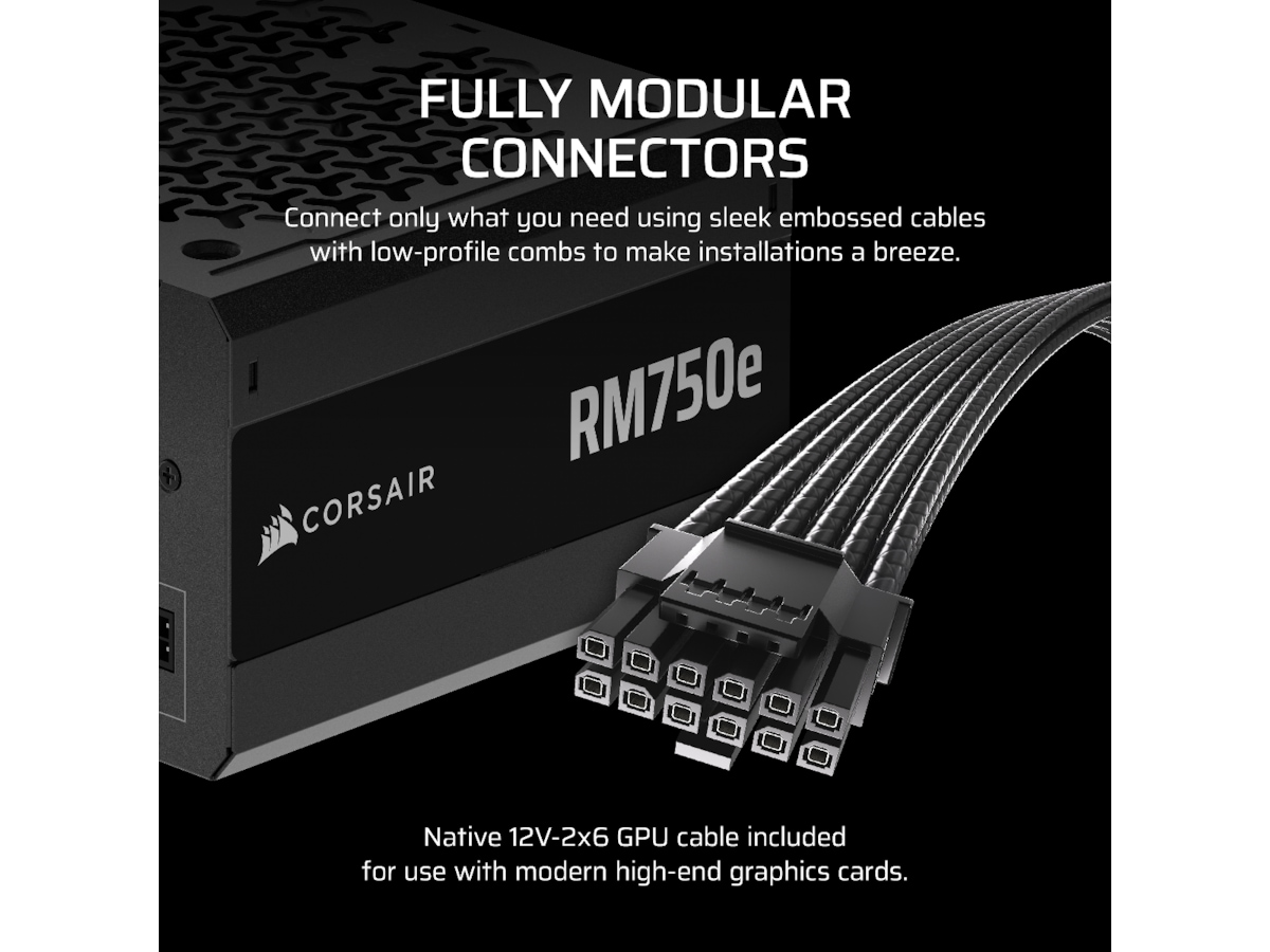 Corsair RMe Series RM750e PSU (sort) Strømforsyninger