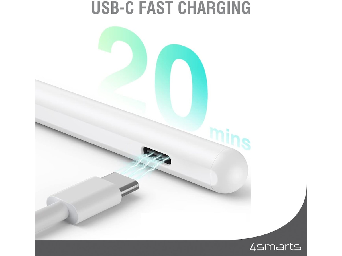 4smarts Pencil Pro 3 iPad stylus (hvid) Tastatur og stylus