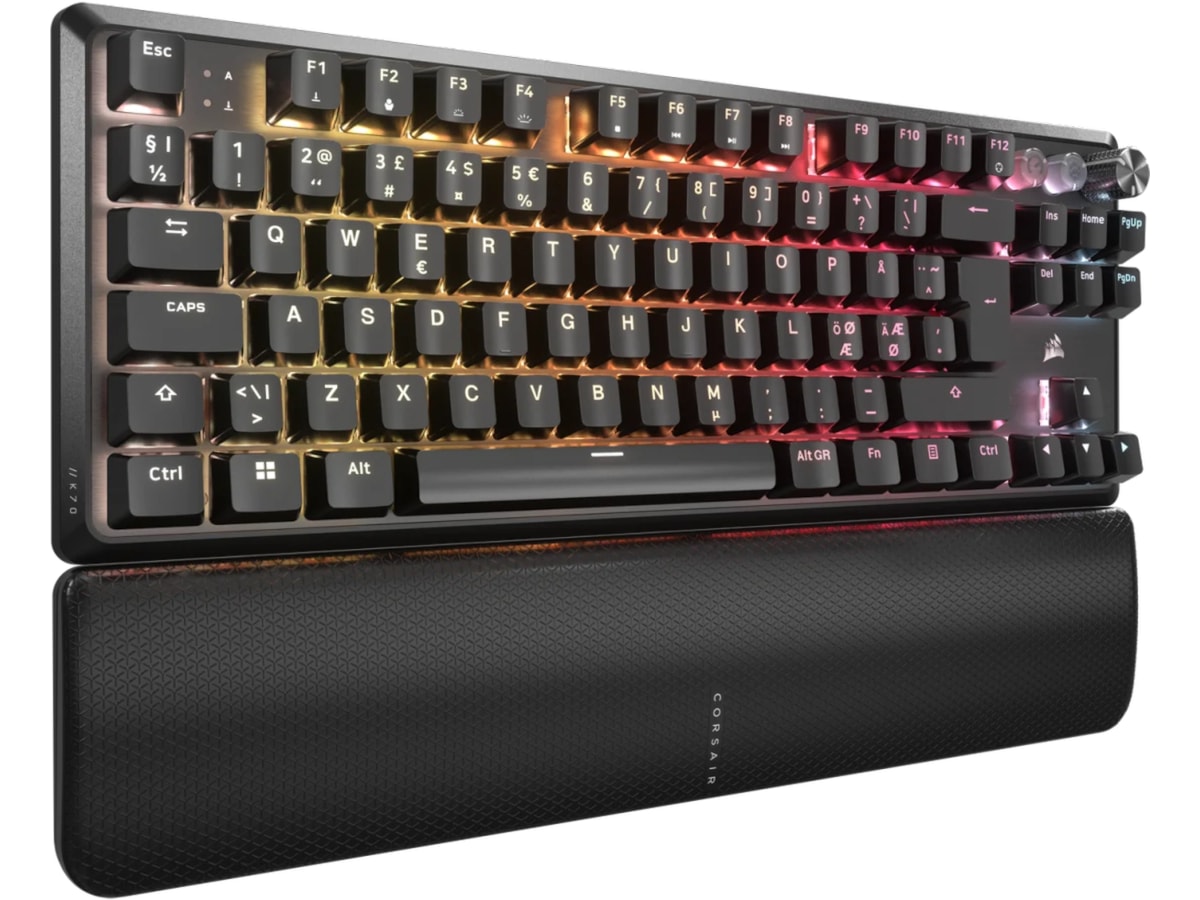 Corsair K70 PRO TKL RGB Gaming Keyboard (sort) Gamingkeyboard