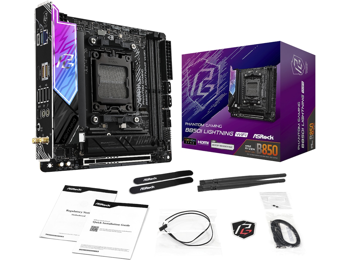 ASRock B850I Lightning WiFi Bundkort AMD Socket