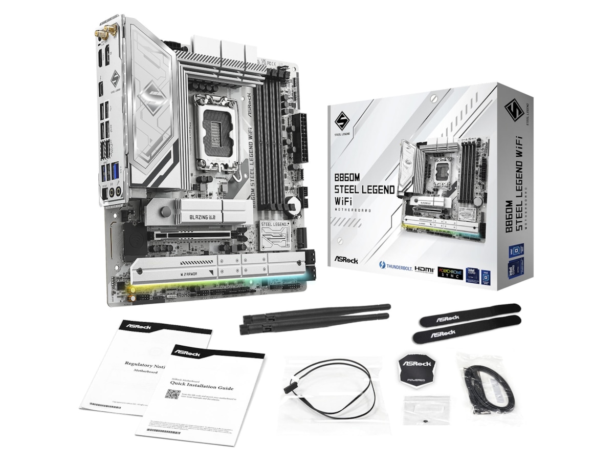ASRock B860M Steel Legend WiFi Bundkort Intel Socket