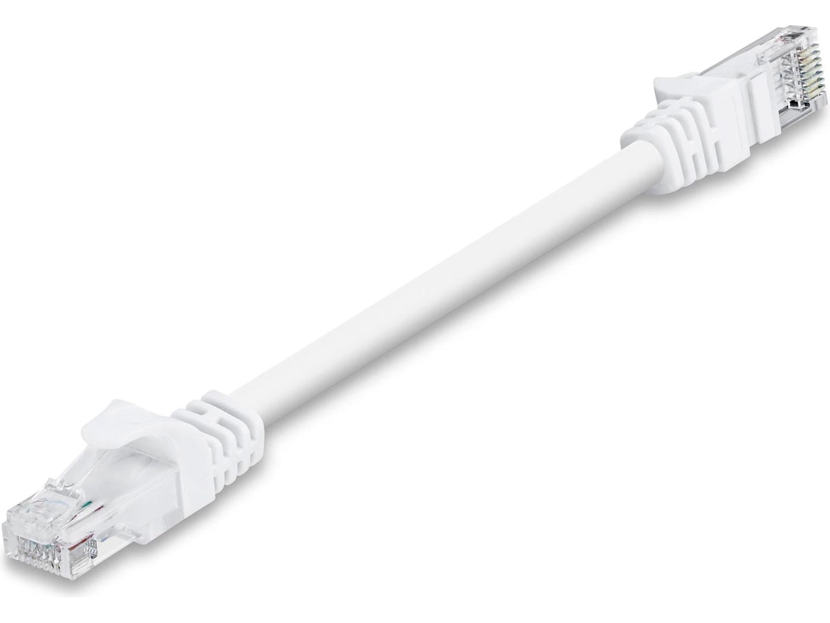 Nætverkskabel CAT6 15cm (hvid) Netværk
