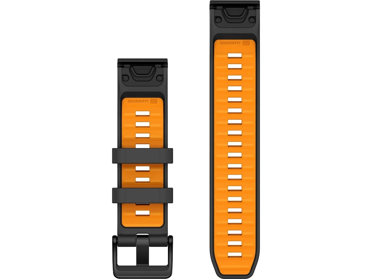 Garmin QuickFit Silikonerem 22mm (graphite/ember orange) Rem