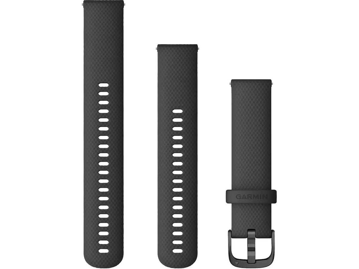 Garmin QuickRelease Silikonerem 20mm (sort/slate) Rem