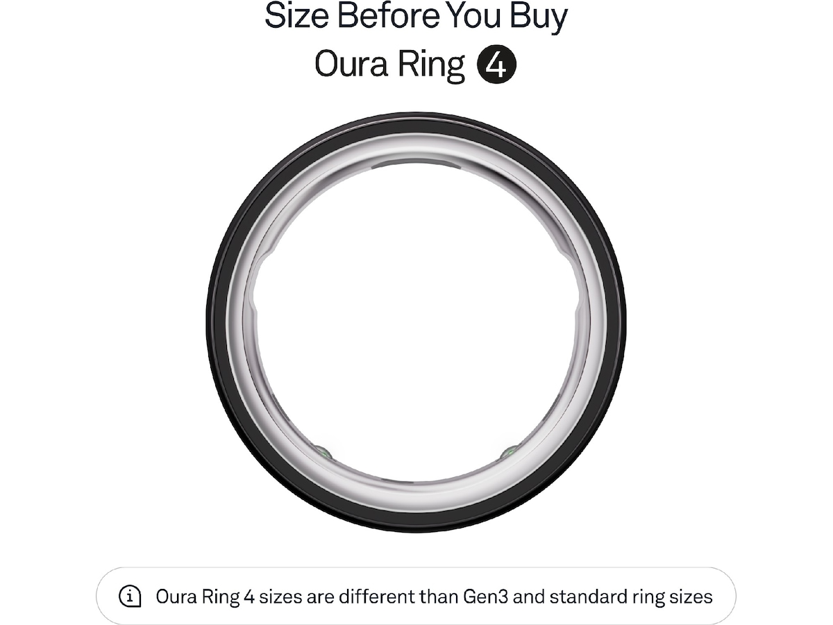 Oura Ring 4 Smart Ring str. 12 (sort) Smart ring