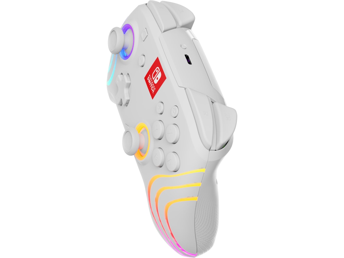 PDP Afterglow Wave Nintendo Switch controller (hvid) Tilbehør til spilkonsoller
