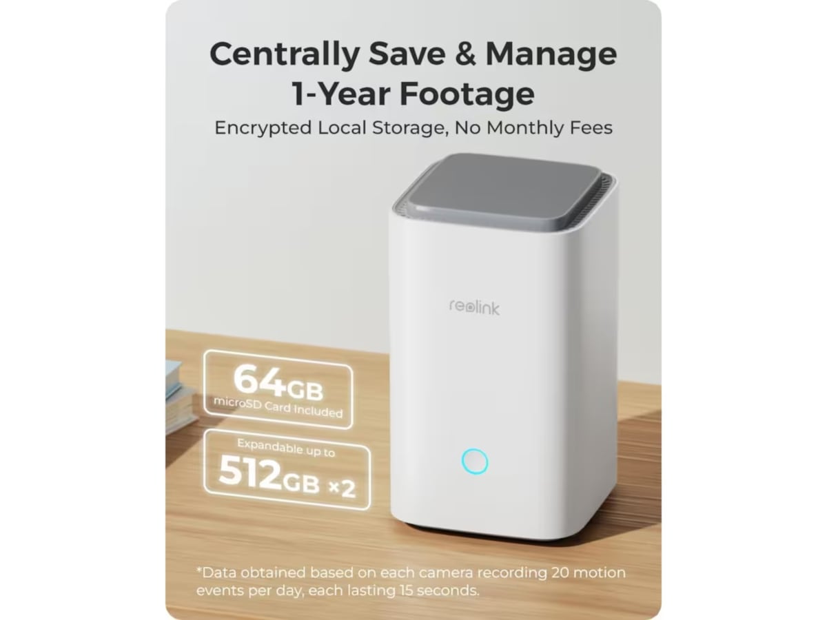 Reolink Home Hub med 2x Argus 3 Ultra 4K kamera Overvågningskameraer