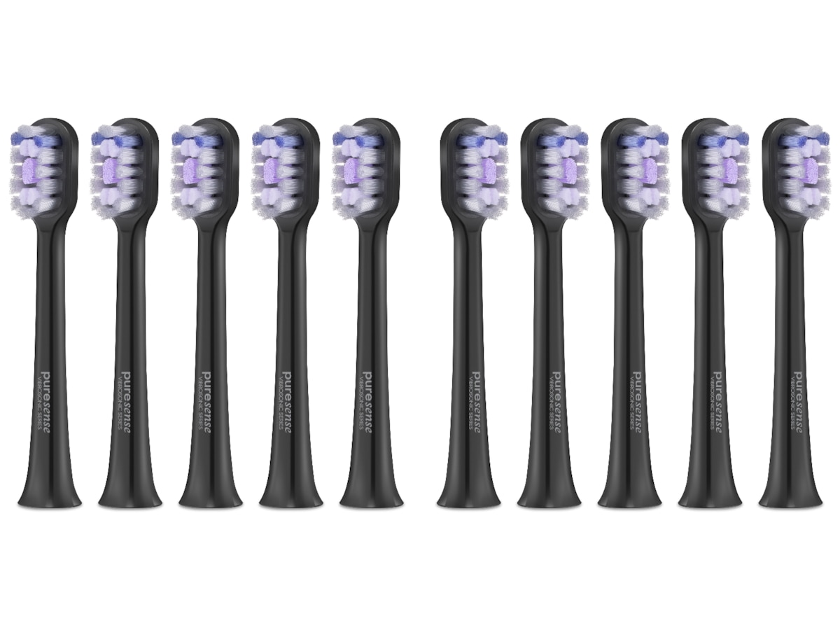 Puresense Dental C Vibrosonic Tandbørstehoveder 10 stk  (hard, medium) Tandbørstehoveder