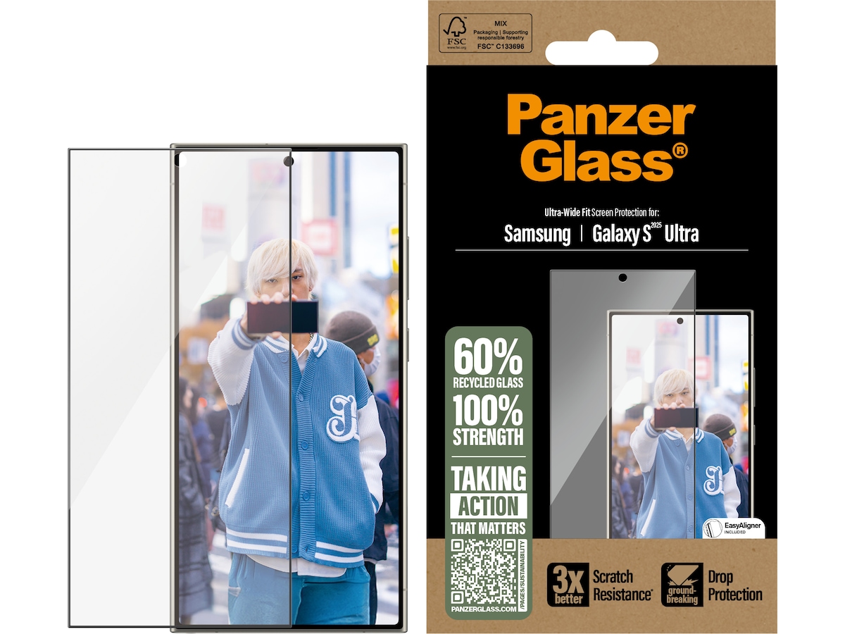 PanzerGlass Galaxy S25 Ultra Skærmbeskytter Skærmbeskyttelse mobiltelefon