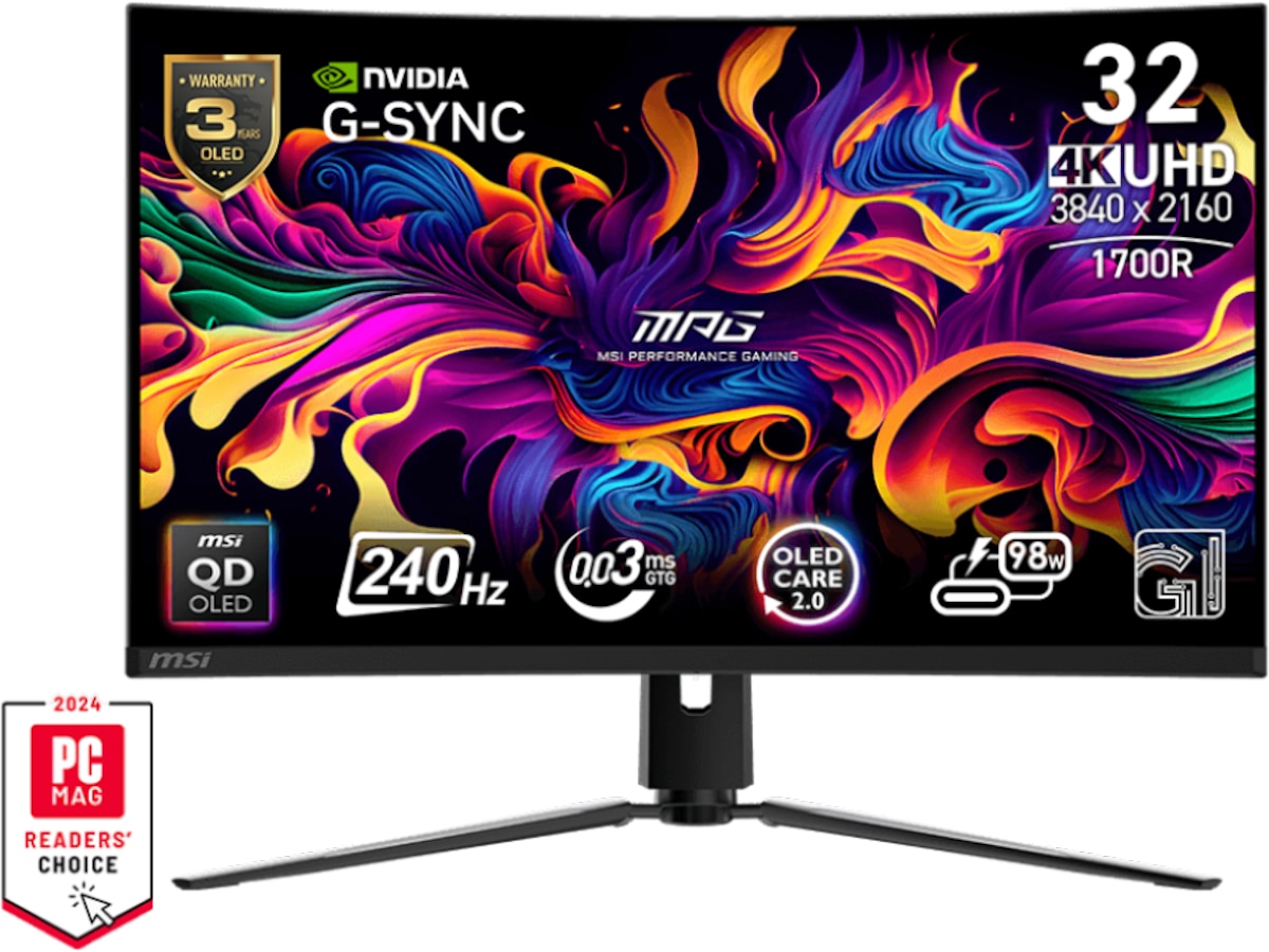 MSI 32" 4K curved gamingskærm 321CURX Gamingskærme
