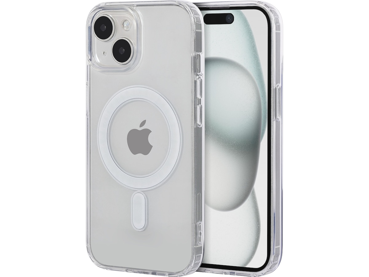 iiglo iPhone 15 Magnetic Silikone cover (gennemsigtig) Mobilcover