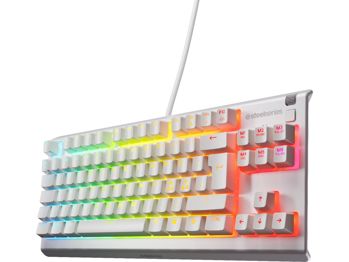 SteelSeries Apex 3 TKL gamingtastatur (hvid) Gamingkeyboard