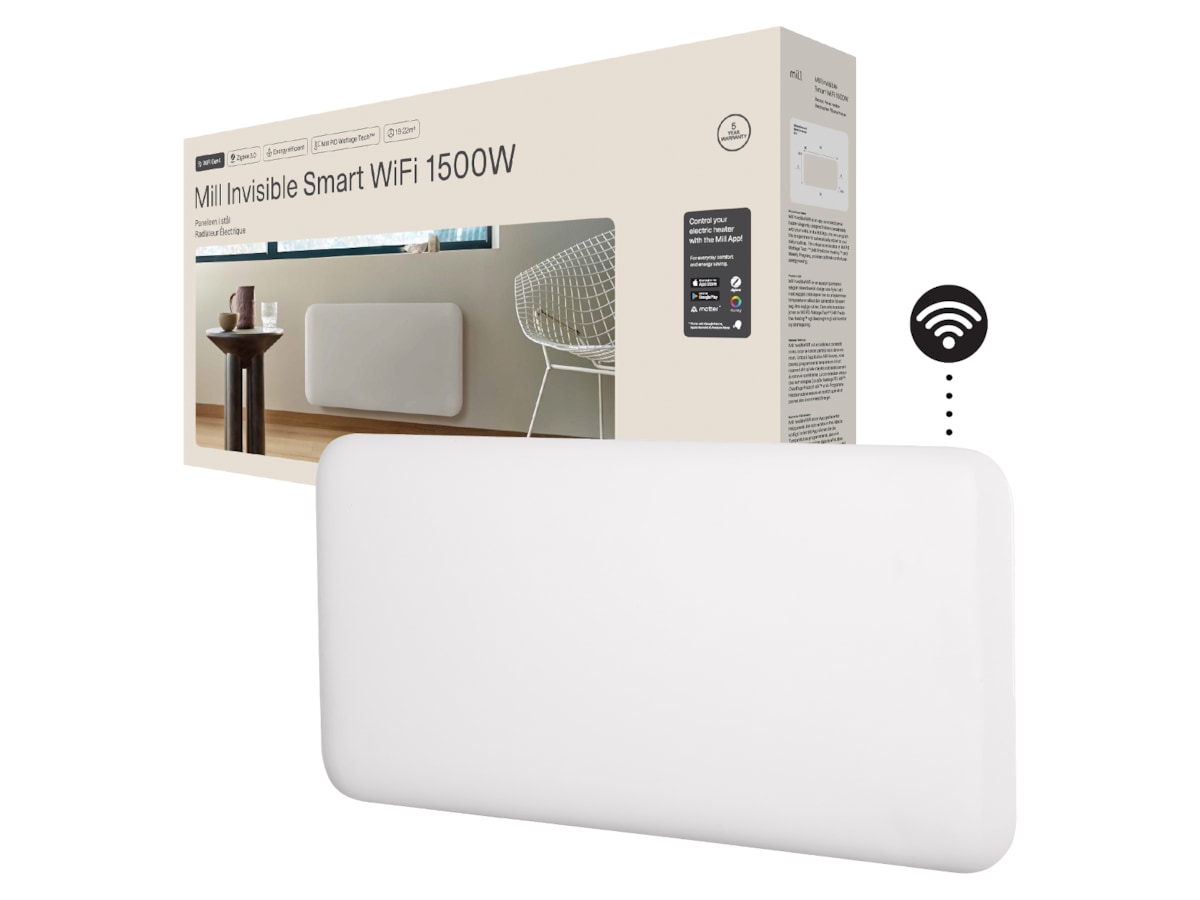 Mill Invisible Smart WiFi Gen 4 panelovn 1500W Varmepaneler