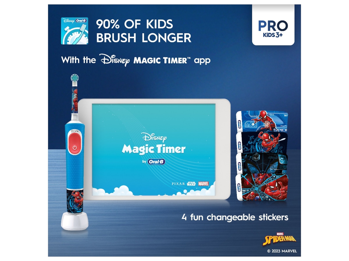 ORAL-B Vitality Pro Kids Elektrisk tandbørste (Spiderman) Elektriske tandbørster