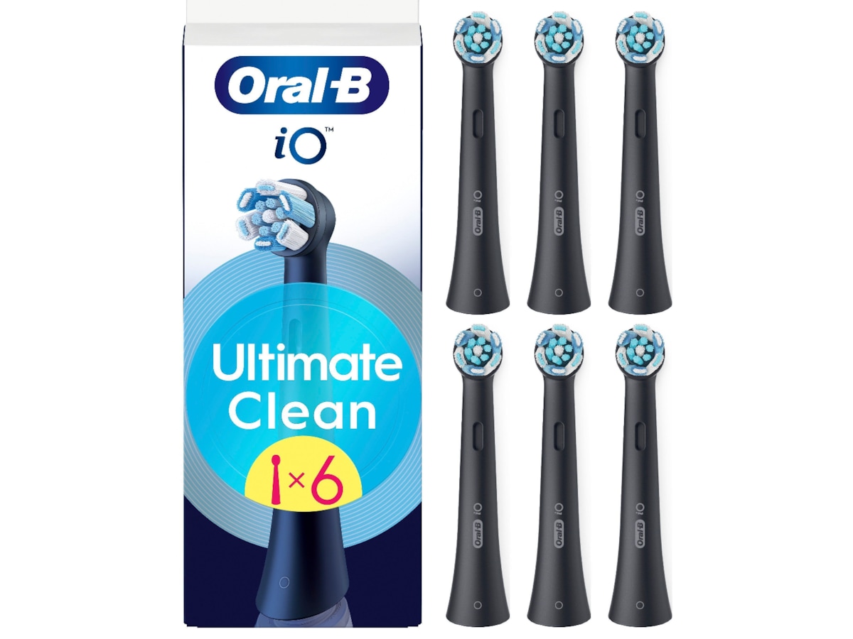Oral-B iO Ultimate Clean børstehoveder 6 stk. (sort) Tandbørstehoveder