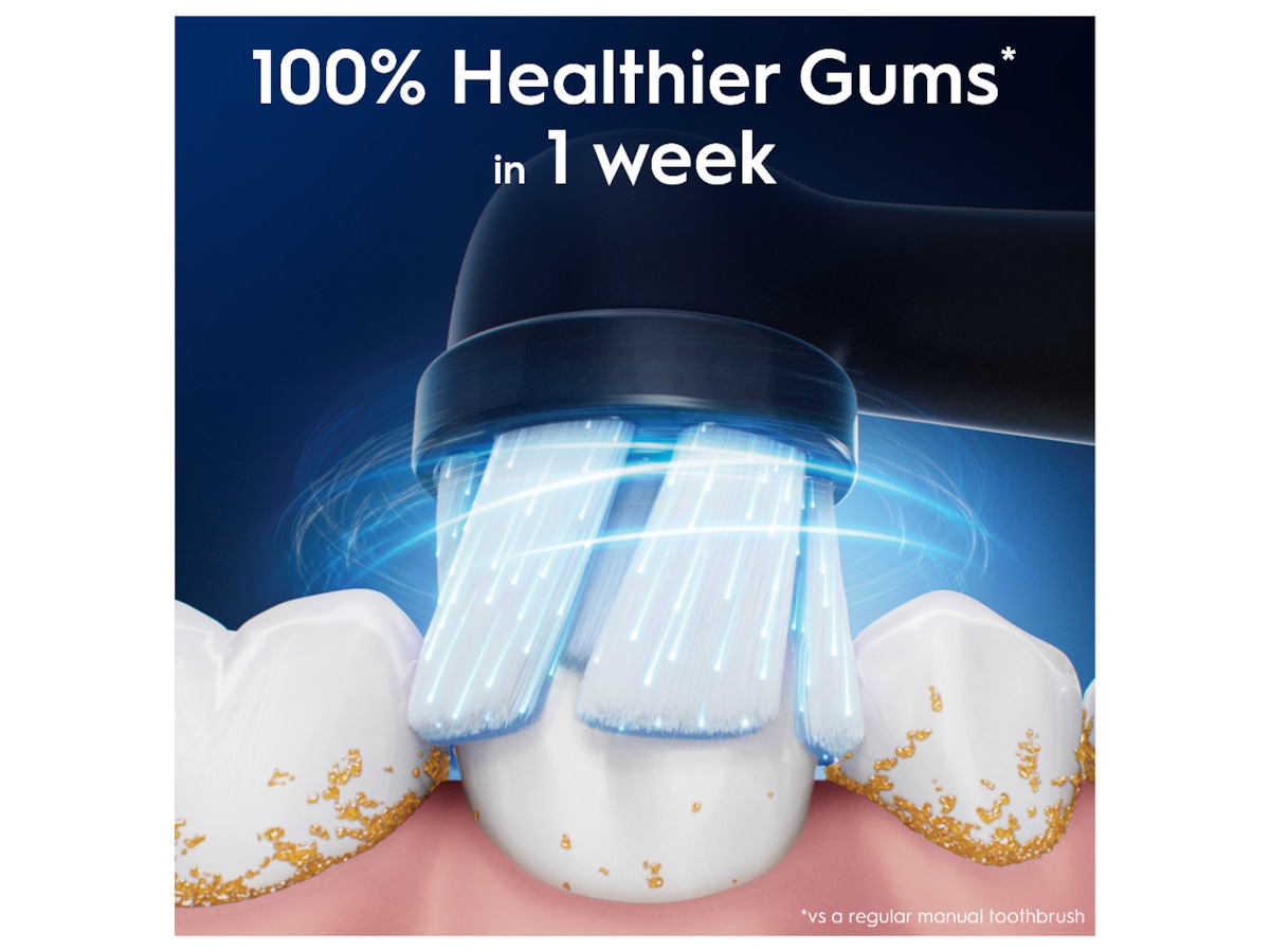 Oral-B iO Gentle Care børstehoveder 3 stk. (sort) Tandbørstehoveder