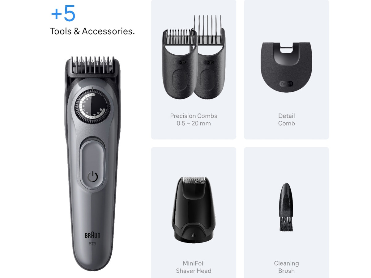 Braun Series 3 skægtrimmer (grå) Barbermaskine