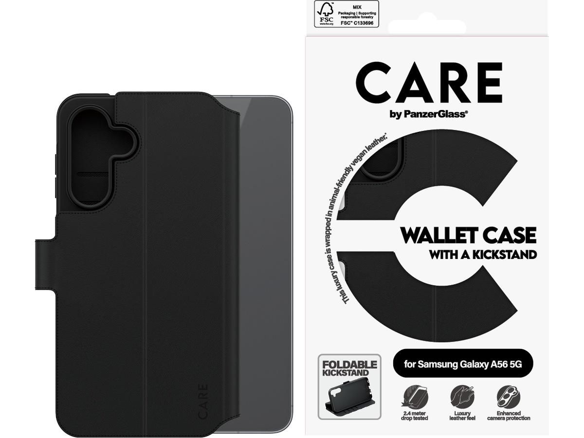 PanzerGlass CARE Galaxy A56 5G Feature wallet cover (sort) Mobilcover