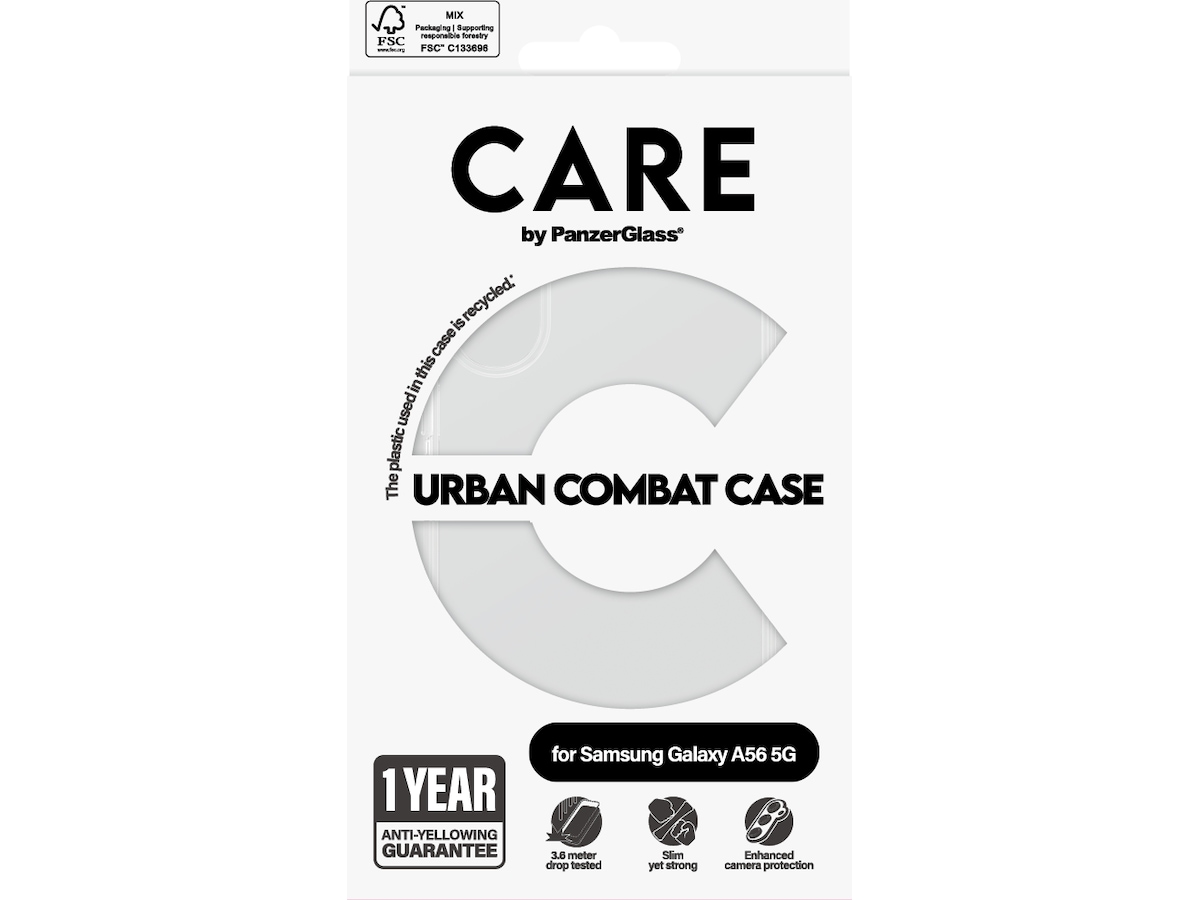 PanzerGlass CARE Galaxy A56 5G Urban Combat deksel (gennemsigtig) Mobilcover