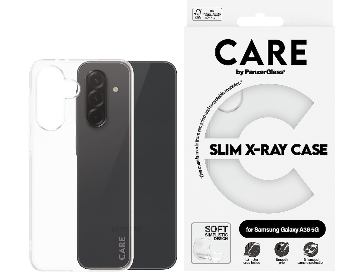 PanzerGlass CARE Galaxy A36 5G Fashion silikone cover (gennemsigtig) Mobilcover