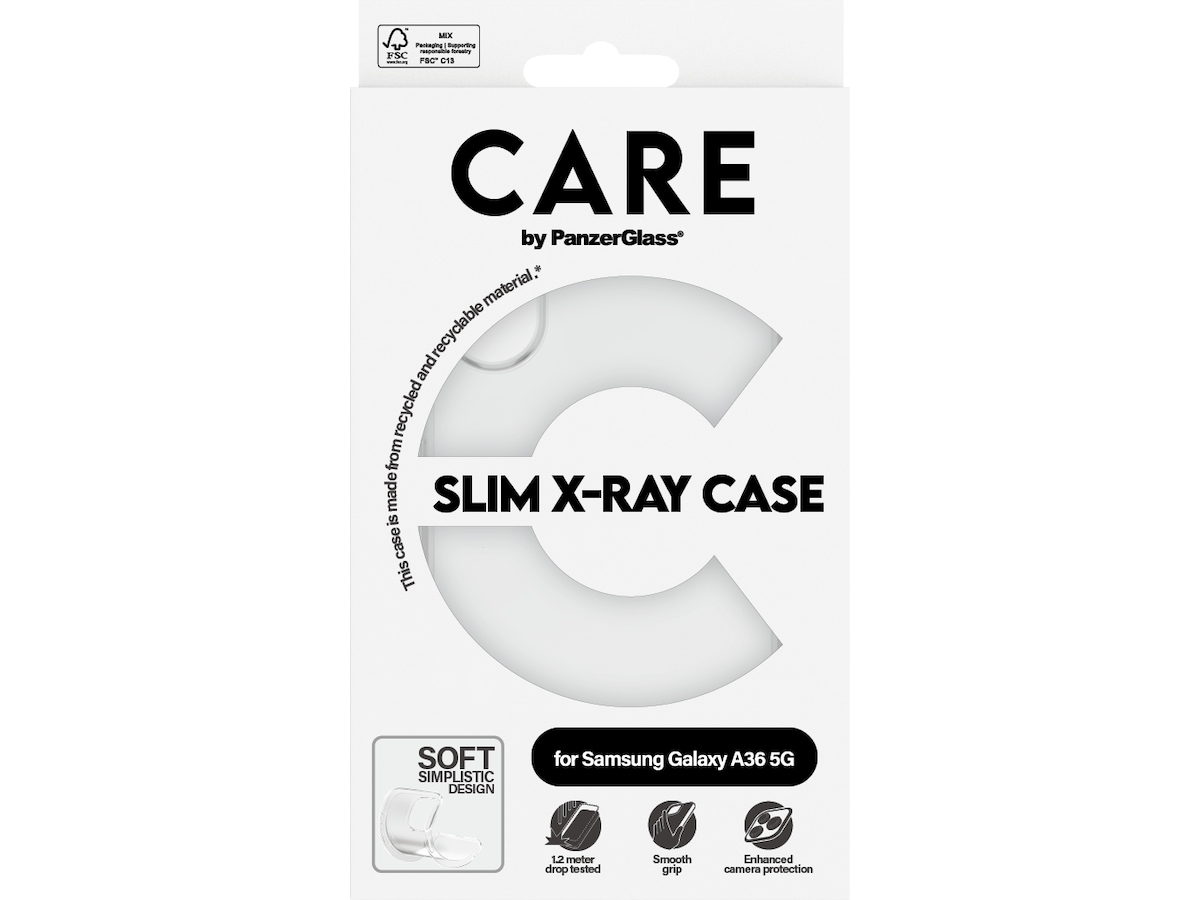 PanzerGlass CARE Galaxy A36 5G Fashion silikone cover (gennemsigtig) Mobilcover
