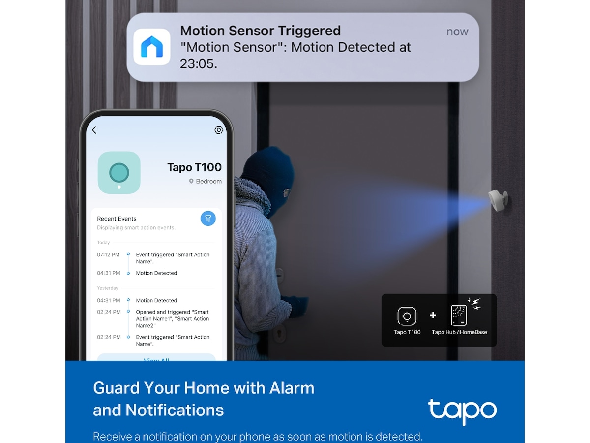 Tapo T100 V1.2 Smart bevægelsessensor Sensorer