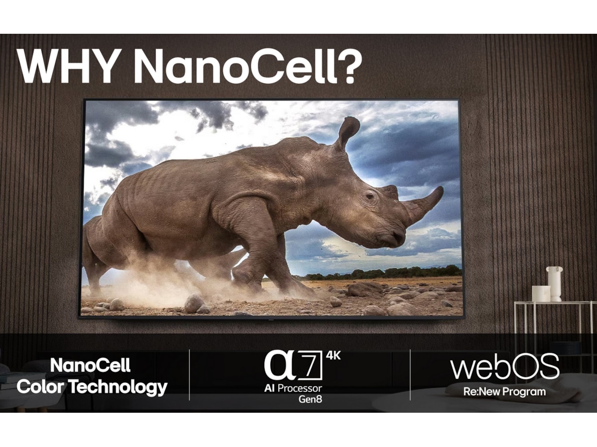 LG 50" NANO80 AI 4K NanoCell Smart TV (2025) 50 - 59 tommer TV