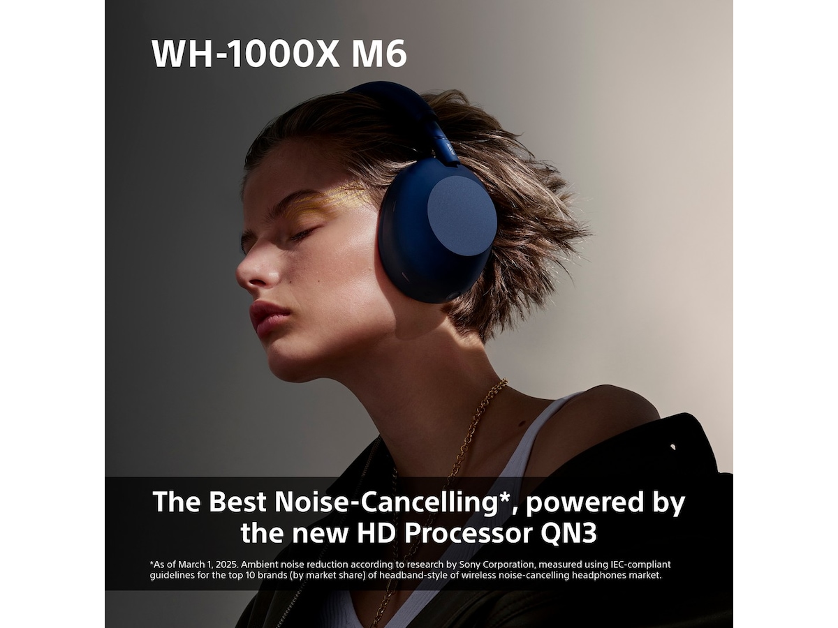 Sony WH-1000XM6 Trådløse høretelefoner, Over-Ear (sort) Høretelefoner