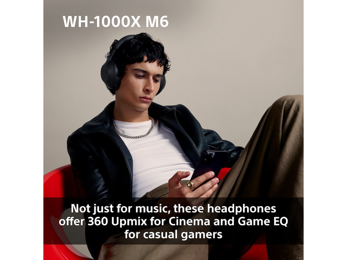 Sony WH-1000XM6 Trådløse høretelefoner, Over-Ear (sort) Høretelefoner