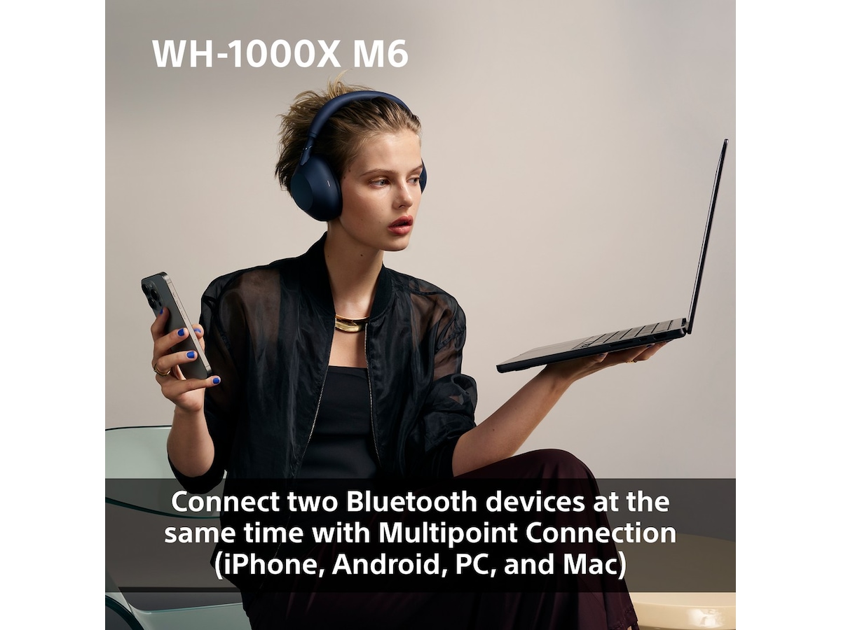 Sony WH-1000XM6 Trådløse høretelefoner, Over-Ear (sort) Høretelefoner