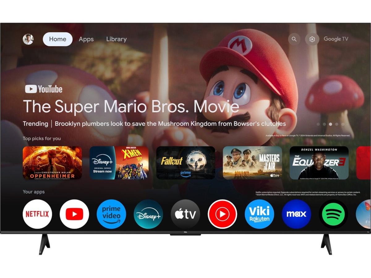 TCL 4K QLED Google TV 75T69C 70 - 79 tommer TV