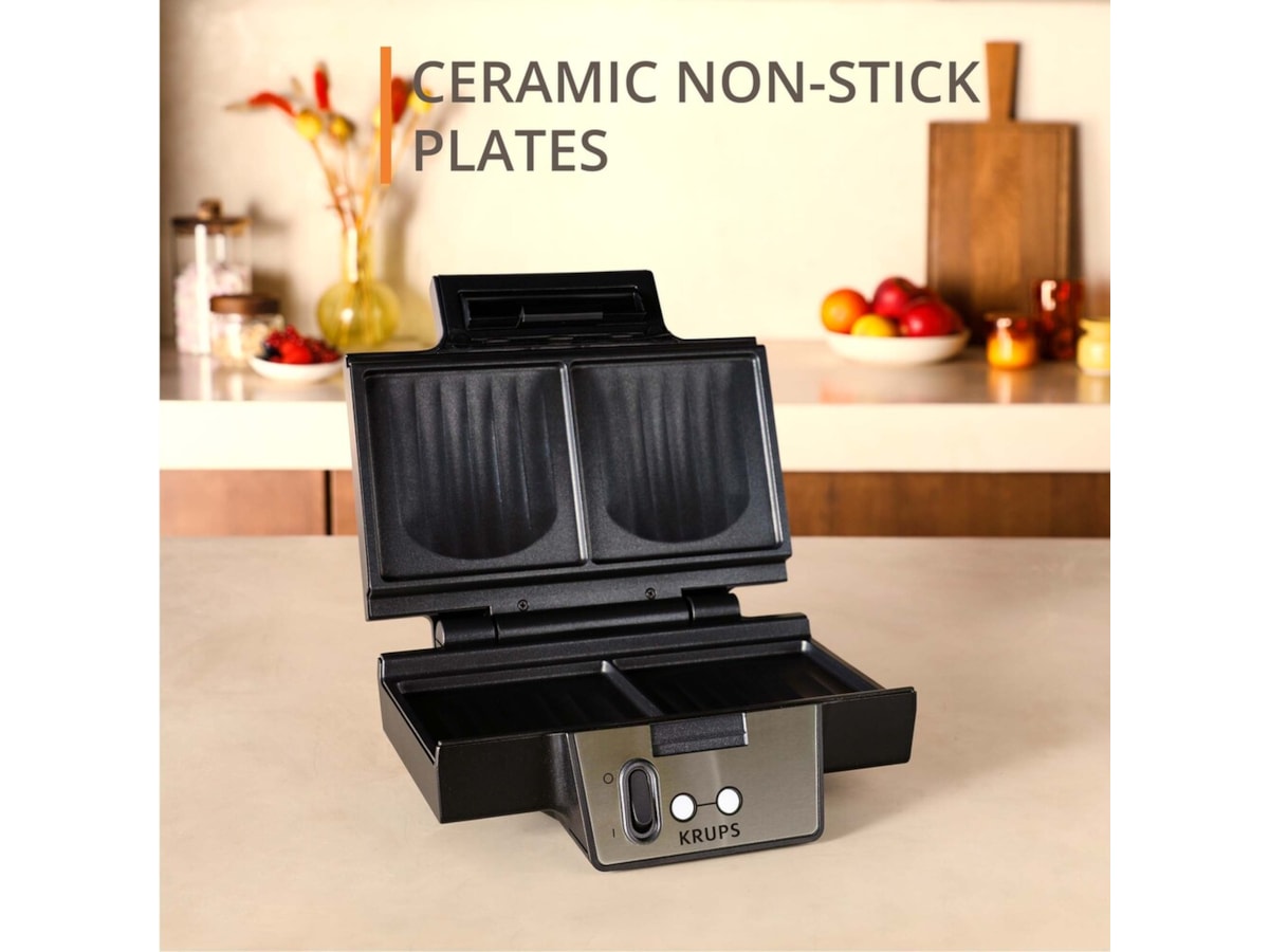 Krups FDK Iconic Sandwich Maker (stål) Toaster