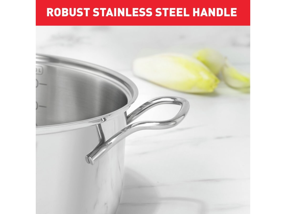 Tefal Intuition 7-delers grydesæt rustfrit stål B864S734 Tilbehør til komfurer, kogeplader og ovne