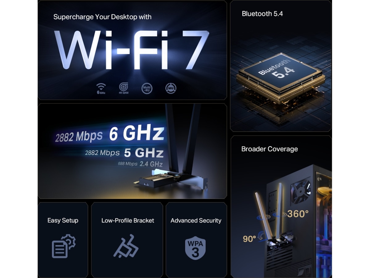 TP-Link Archer TBE400E PCIe adapter Netkort