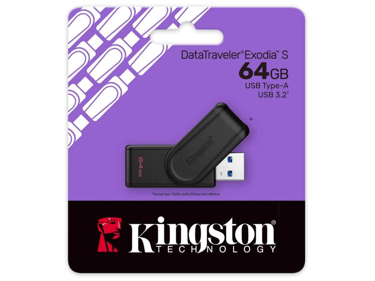 Kingston DataTraveler Exodia S USB Minnepenn 64GB USB-Hukommelse